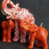 Orange elephant candle - Thumbnail Image 1